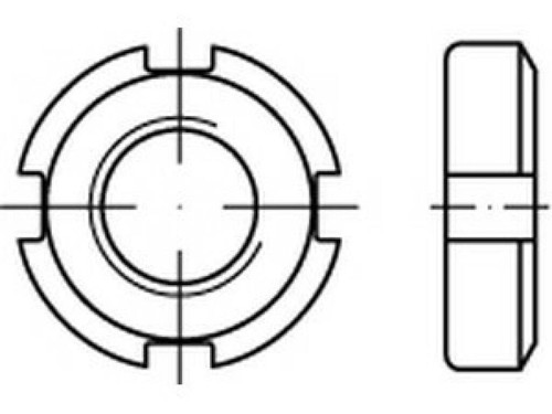 Nutmuttern din 70852 - din, h