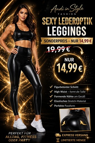 Wet look leggings - look,