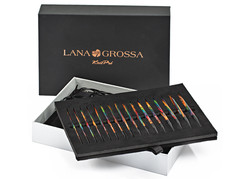 Lana Grossa VARIO Rundstricknadel-Set DESIGN-HOLZ MULTICOLOR 