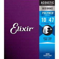 Elixir 11150 Polyweb Acoustic 12-String 10-47 - Westerngitarrensaiten