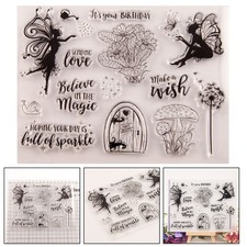 DIY Blume Baum Schmetterling Clear Stamps perfekt für Zeitschriften und Planer