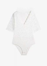 Spitzenbody Gr. 44/46 Weiß