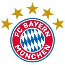 Wandtattoo FC Bayern München Logo 5 STERNE FCB ROT Offizielles Lizenzprodukt