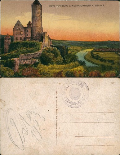 Ansichtskarte hornberg burg - ansichtskarte,
