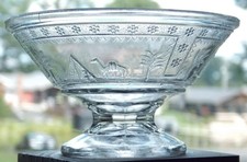 Unusual EAPG Clear Glass Small