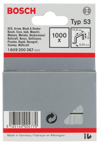 Bosch tackerklammern typ - typ, 53