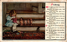 AK KIND KINDER GEDICHT COL. UM 1920