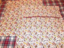 2x Ikea Kissenhülle,ALVINE GAVA,50x50cm,Weiß,Bunt,Blume,Hotelverschluß,Baumwolle