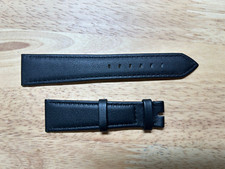 Rolex Original Leder Armband Schwarz Kalbsleder 20mm / 16mm Neu für Dornschließe