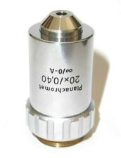 Planachromat 20x/ 0,40  oo/ 0-A Zeiss Jena, M 19 Gewinde, Mikroskop Objektiv 