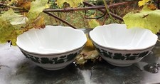 Meissen 2 x Gemüse-Schale Schüssel Kumme rund Weinlaub 1.  Wahl Ø16cm