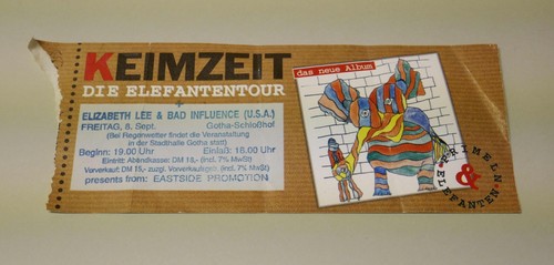 Alte keimzeit konzertkarte vom - konzertkarte,