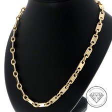 Wert 8.200,- Plättchen Anker Kette 585 / 14 Karat Gold 67cm xxyy