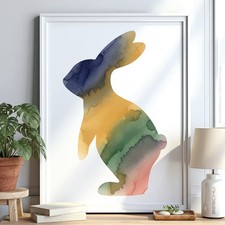 Hase Tier v5 Schablone Malen