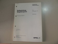 Opel Monterey Werkstatthandbuch Tech 2 Diagnose Wegfahrsperre ab 1997