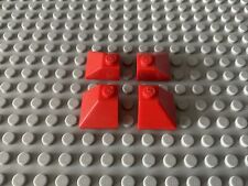 Lego 4x 3045 First Dachsteine Rot City Eisenbahn (B)