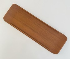 Midcentury Söwe Konst Schweden Teakholz Tablett Schreibtischablage