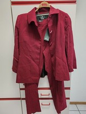 Alitalia Stewardessen Uniform 46 Neu Rot Ettore Bilotta Hosenanzug