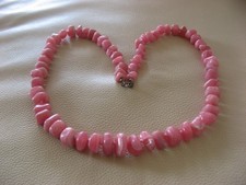 ECHT! Rhodochrosit Kette 56 cm im Größenverlauf, geknotet aufgezogen 105 gr.TOP!