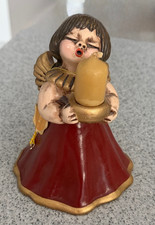 Original THUN BOZENER ENGEL Keramik rot mit Originalkerze - 15 cm