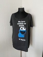 nastrovje Potsdam Damen T-Shirt grau Größe XXL Me Love Cookie so much it hurts