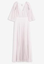 Maxikleid mit Plissee Gr. 38 Kristallrosa Damen Abendkleid Chiffon-Kleid Neu