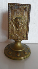 alter Streichholzschachtelhalter  Messing