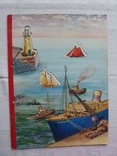 Ausschneidebogen Schiffe Lastwagen Moped Autos Pestalozzi-Verlag 50er/60er Jahre