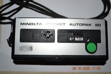 Analoge MINOLTA Pocket AUTOPAk 50 Kamera mit Kameratasche