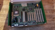Retro ECS Mainboard P5HX-A Rev 2.1 mit Pentium 1 MMX 32 MB EDO RAM 4 ISA 4 PCI