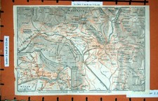 Alte Vintage Druck Karte 1927