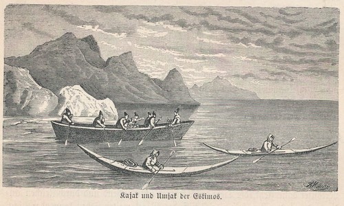 Kajak und umjak der eskimos - und,