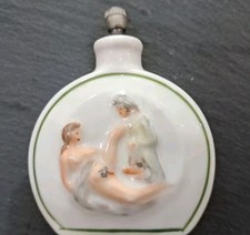 Antike Schnupftabakdose mit erotischer Darstellung – Porzellan, selten