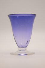 Hohlglas, Trinkglas, kl. Vase?, blau, schöne Form und Farbe, Abriss, Vintage