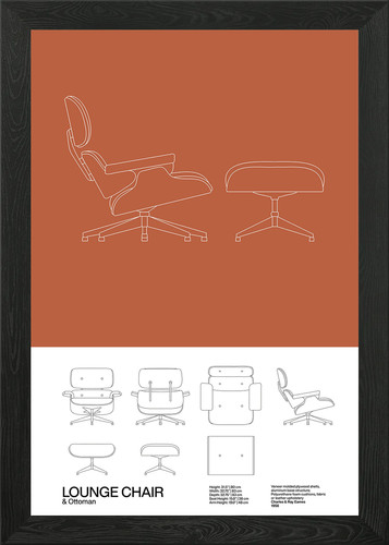 Eames lounge chair - lounge, poster