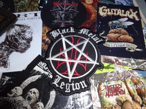 Black metal legion patch - metal,