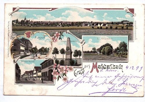 Litho gruss aus - ak,