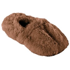 infactory Aufwärmbare Flausch-Pantoffeln mit Traubenkern-Füllung, Größe 39 - 41