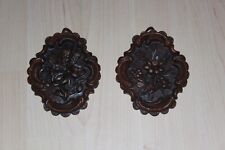 Wachsbild Blumen, mit Aufhänger, 2 Stück, ca. 10 cm, schöne Dekoration