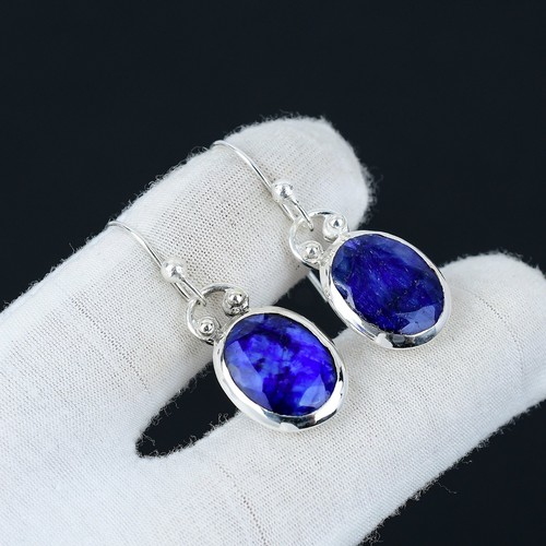 Blaues saphir ohrschmuck aus - saphir-ohrschmuck,