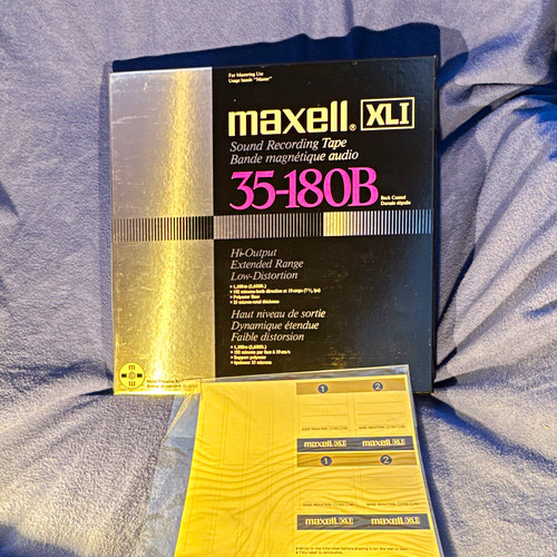 Maxell 180b tonband - maxell,