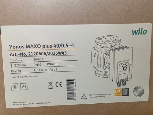Wilo yonos maxo plus - plus, 0,5