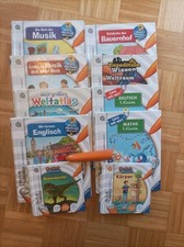 TipToi Bücher Sammlung 10 Stk+ Stift Musik Weltraum Englisch Weltatlas Mathe 