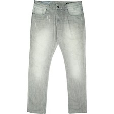 Tom Tompson W34 L30 Jeans Hose Vintage grau Herren Slim Fit used Look Denim 50 M