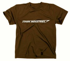 Stark Industries Logo T-Shirt Iron Man Tony Avengers Schriftzug Schrift Firma