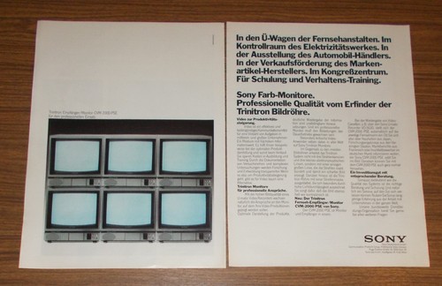 Seltene werbung sony trinitron - seltene,