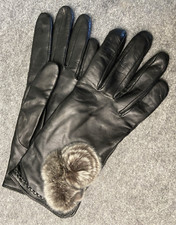 Roeckl Lederhandschuhe Farbe Schwarz mit Cashmere Futter Größe 6,5