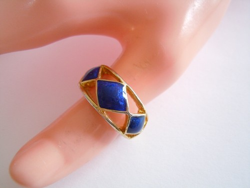 Ring email blau modeschmuck - email,