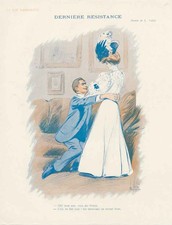 Original alter antiker Druck