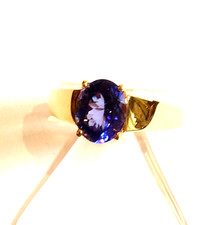 Tansanit Ring mit ca.4 ct., in
